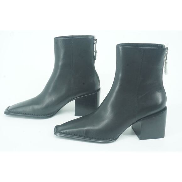Alexander Wang Parker Square Toe High Block Heel Ankle Booties SZ 38.5 New $750 - Picture 7 of 11